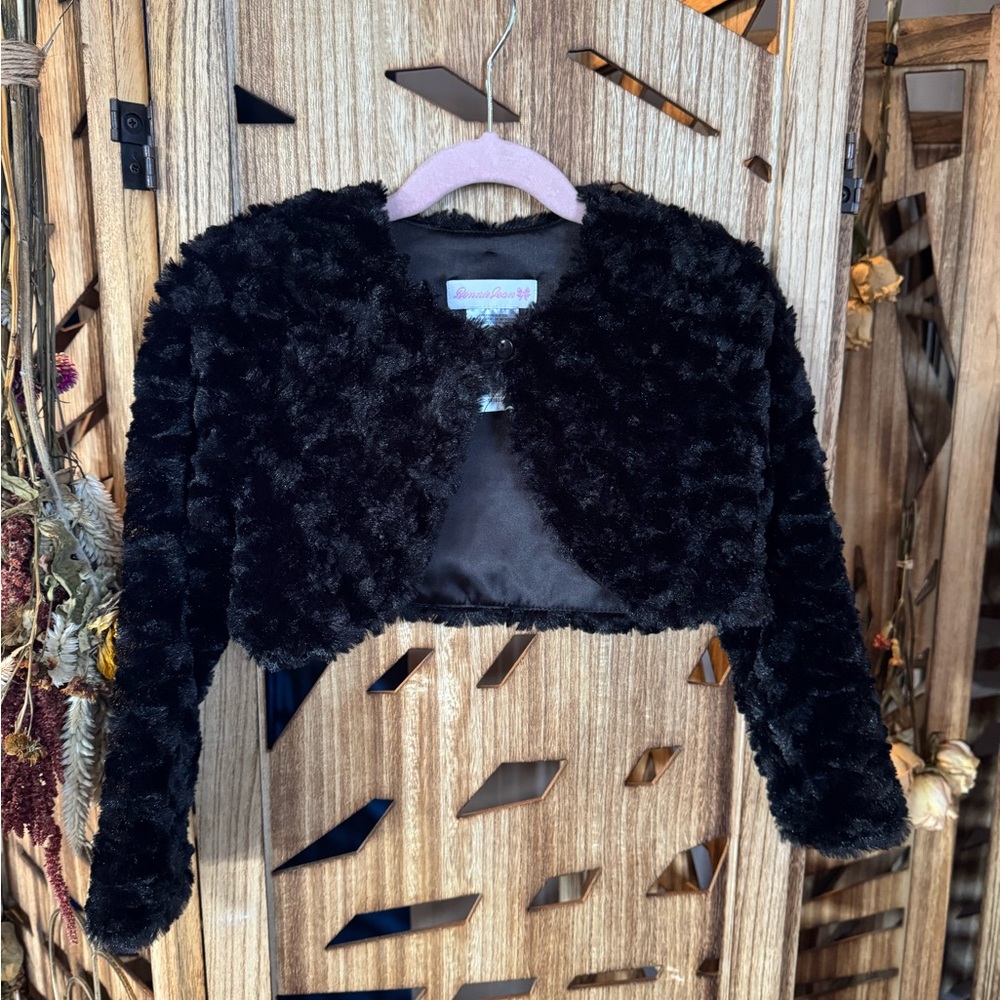 🤍 Bonnie Jean Soft Cropped Bolero / Dress Shrug – Girls Size 5 🤍